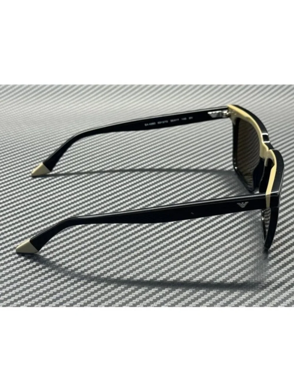 New Emporio Armani Men Shiny Black Sunglasses 55-17-145
